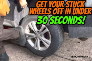 Hvernig á að ná felgu af sem er föst