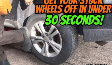 Hvernig á að ná felgu af sem er föst